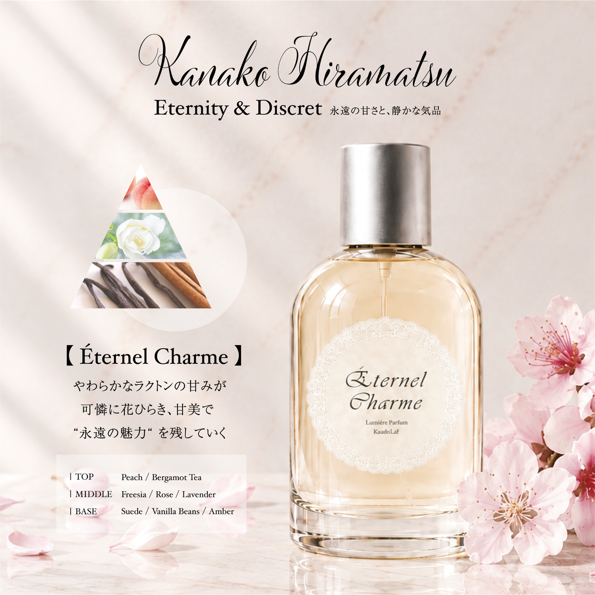 【数量限定】Kanako.H × Lumiere Parfum 'Eternity & Discret' 50ml